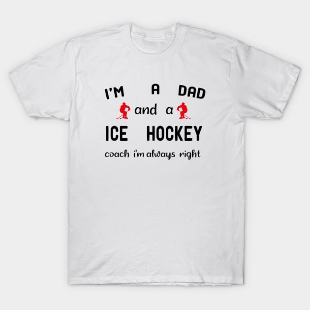 Hockey Dad  funny hockey T-Shirt by ismail_store